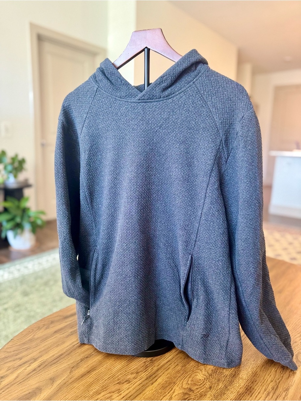 7 Diamonds Men's Hooded Knit Sweater in Charcoal Gray